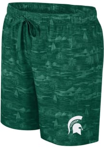 Colosseum Michigan State Spartans Mens Green Ozark Swim Trunks
