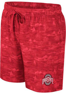 Colosseum Ohio State Buckeyes Mens Red Ozark Swim Trunks
