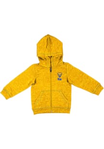 Colosseum Pitt Panthers Baby Knobby Long Sleeve Full Zip Sweatshirt - Gold