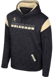 Colosseum Colorado Buffaloes Mens Black Artemis Fleece Hood