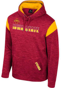 Colosseum Iowa State Cyclones Mens Cardinal Artemis Fleece Hood