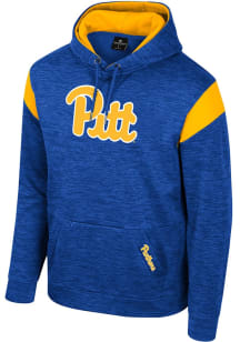 Colosseum Pitt Panthers Mens Blue Artemis Fleece Hood