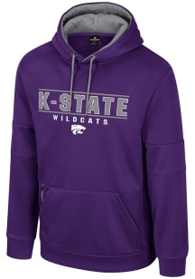 Colosseum K-State Wildcats Mens Purple Hits The Road Fleece Hood