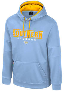 Colosseum Southern University Jaguars Mens Light Blue Hits The Road Fleece Hood