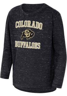 Colosseum Colorado Buffaloes Youth Black Knobby No 1 Long Sleeve T-Shirt