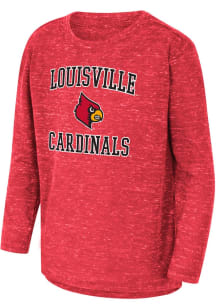Colosseum Louisville Cardinals Youth Red Knobby No 1 Long Sleeve T-Shirt