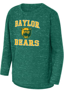 Colosseum Baylor Bears Youth Green Knobby No 1 Long Sleeve T-Shirt