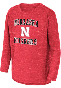 Colosseum Nebraska Cornhuskers Youth Red Knobby No 1 Long Sleeve T-Shirt
