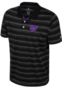 Colosseum K-State Wildcats Mens Black Milk Steak Short Sleeve Polo