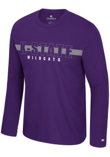 Colosseum K-State Wildcats Purple Bar Long Sleeve T-Shirt