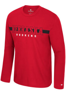 Colosseum Nebraska Cornhuskers Red Bar Long Sleeve T-Shirt