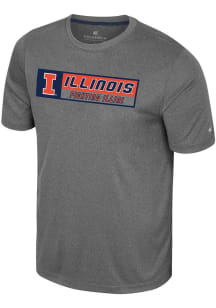 Colosseum Illinois Fighting Illini Charcoal Twin Short Sleeve T Shirt