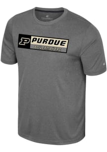 Colosseum Purdue Boilermakers Charcoal Twin Short Sleeve T Shirt