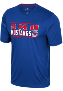 Colosseum SMU Mustangs Blue Bird Law Short Sleeve T Shirt