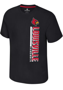 Colosseum Louisville Cardinals Black Bar Short Sleeve T Shirt