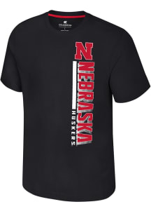 Colosseum Nebraska Cornhuskers Black Bar Short Sleeve T Shirt