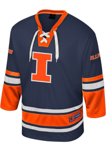 Colosseum  Illinois Fighting Illini Mens White Puck Proud Hockey Jersey