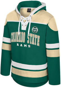 Colosseum Colorado State Rams Mens Green Rivalry Hockey Long Sleeve Hoodie