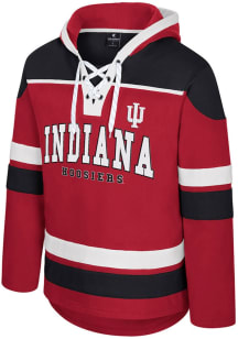 Colosseum Indiana Hoosiers Mens Cardinal Rivalry Hockey Long Sleeve Hoodie