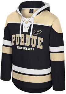 Colosseum Purdue Boilermakers Mens Black Rivalry Hockey Long Sleeve Hoodie