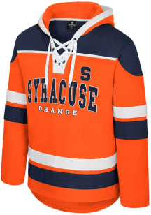 Colosseum Syracuse Orange Mens Orange Rivalry Hockey Long Sleeve Hoodie