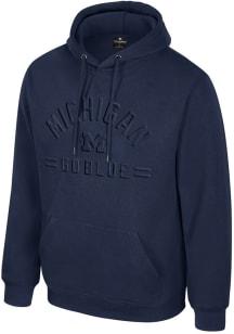 Colosseum Michigan Wolverines Mens Navy Blue New Member Long Sleeve Hoodie