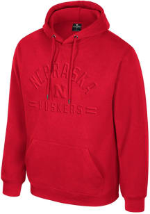 Colosseum Nebraska Cornhuskers Mens Red New Member Long Sleeve Hoodie