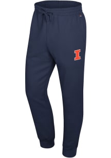 Colosseum Illinois Fighting Illini Mens Navy Blue Charlie Sweatpants