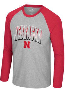 Colosseum Nebraska Cornhuskers Grey Philadelphia Long Sleeve T-Shirt