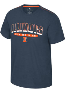 Colosseum Illinois Fighting Illini Navy Blue Back in Business Short Sleeve T Shirt