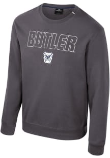 Colosseum Butler Bulldogs Mens Charcoal Zion Long Sleeve Crew Sweatshirt