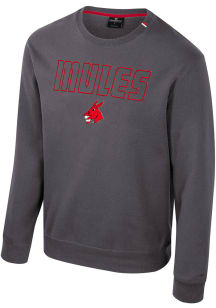 Colosseum Central Missouri Mules Mens Charcoal Zion Long Sleeve Crew Sweatshirt
