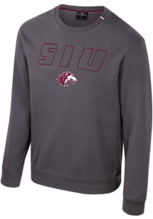 Colosseum Southern Illinois Salukis Mens Charcoal Zion Long Sleeve Crew Sweatshirt