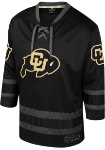 Colosseum  Colorado Buffaloes Mens Black On The Ice Hockey Jersey