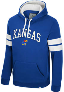 Colosseum Kansas Jayhawks Mens Blue The Game of Games Long Sleeve Hoodie
