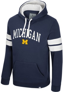 Colosseum Michigan Wolverines Mens Blue The Game of Games Long Sleeve Hoodie
