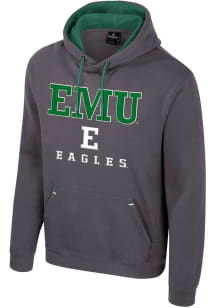 Colosseum Eastern Michigan Eagles Mens Charcoal Zion Long Sleeve Hoodie