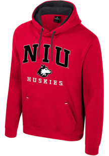 Colosseum Northern Illinois Huskies Mens Red Zion Long Sleeve Hoodie