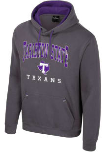 Colosseum Tarleton State Texans Mens Charcoal Zion Long Sleeve Hoodie