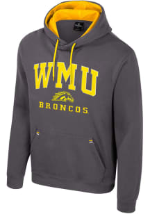 Colosseum Western Michigan Broncos Mens Charcoal Zion Long Sleeve Hoodie