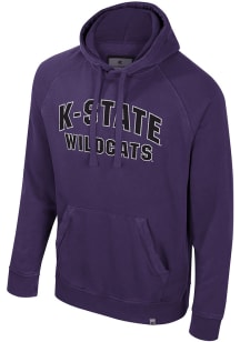 Colosseum K-State Wildcats Mens Purple Matrix Acid Wash Fashion Hood