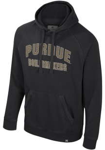 Colosseum Purdue Boilermakers Mens Black Matrix Acid Wash Fashion Hood