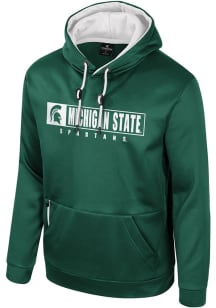 Colosseum Michigan State Spartans Mens Green Mainframe Hood