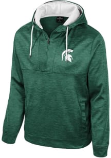 Colosseum Michigan State Spartans Mens Green Cypher Fleece Hood
