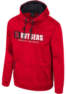 Colosseum Rutgers Scarlet Knights Mens Red Mainframe Hood