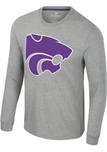 Colosseum K-State Wildcats Ash Morpheus Long Sleeve Fashion T Shirt