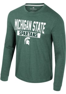Colosseum Michigan State Spartans Green Neo Long Sleeve Fashion T Shirt