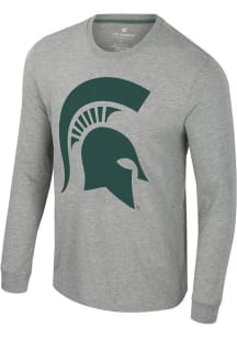Colosseum Michigan State Spartans Grey Morpheus Long Sleeve Fashion T Shirt