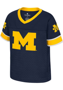 Colosseum Michigan Wolverines Toddler Blue Nothing But The Hits Football Jersey