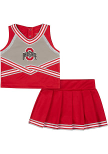 Colosseum Ohio State Buckeyes Toddler Girls Red Lollipop Park Sets Cheer